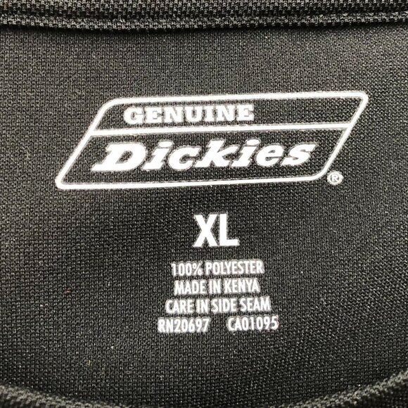 Genuine Dickies Mens T-Shirt Size XL Long Sleeve Crew Neck Black Pocket Tee - Picture 3 of 8
